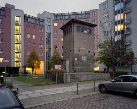 Mindesmærke for Günter Litfin i vagttårn på Kieler Strasse