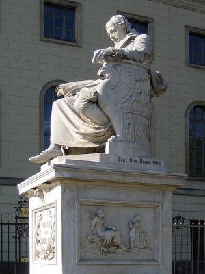 Statue af Wilhelm von Humboldt på Under den Linden i Berlin