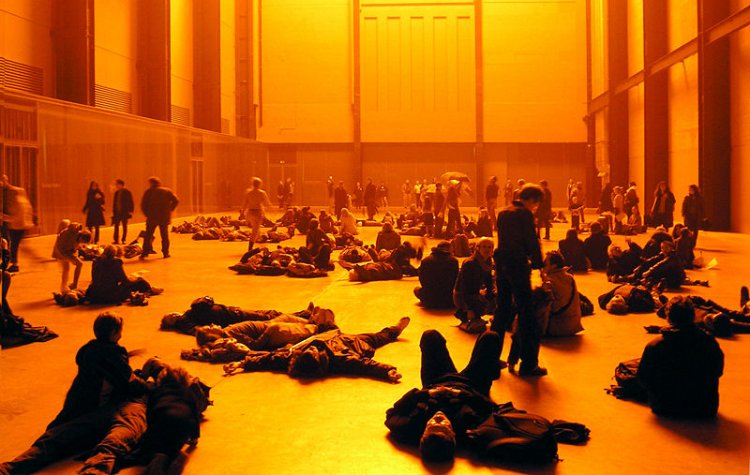 Olafur Elíassons The Weather Project, Turbine Hall of Tate Modern